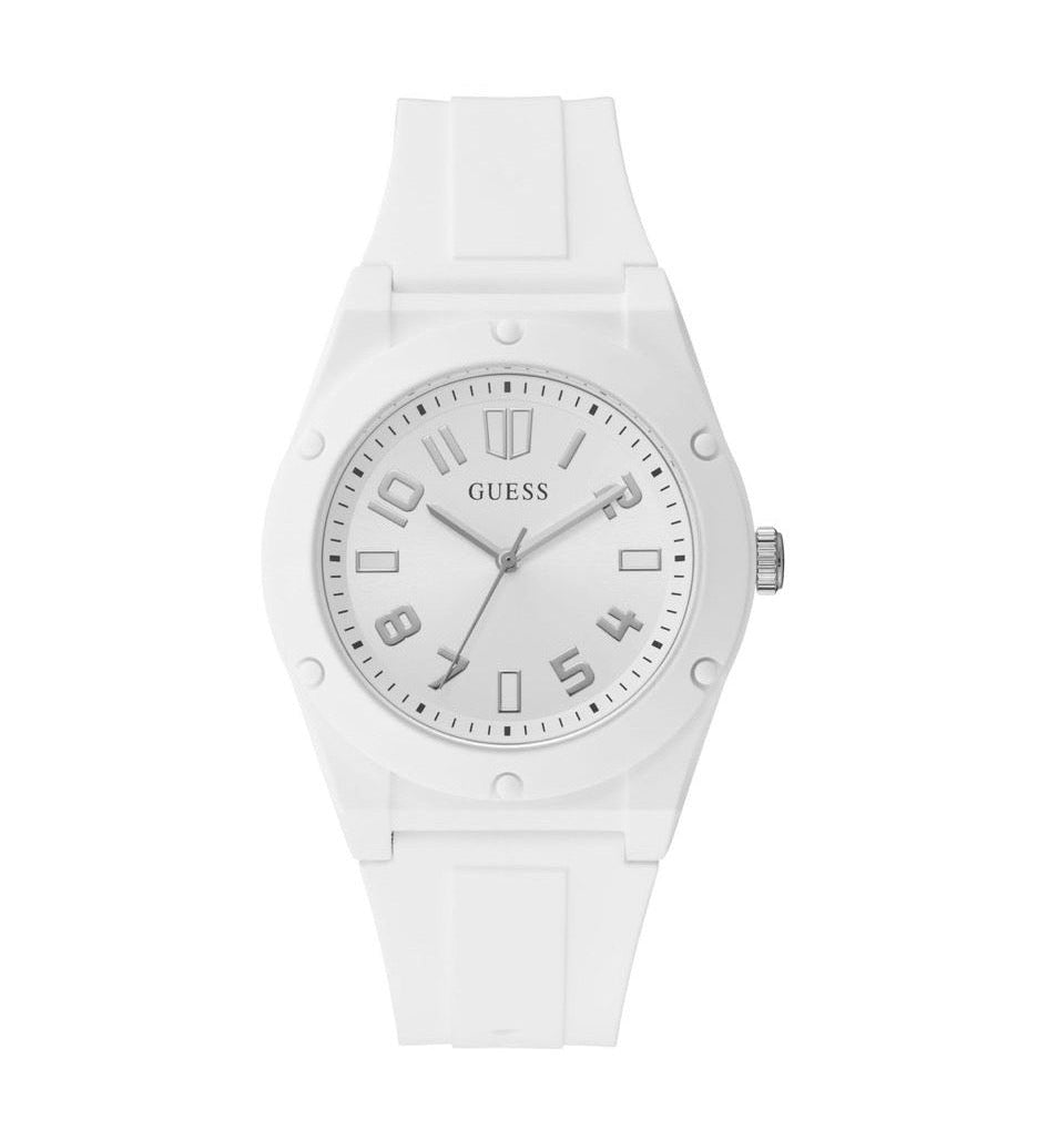 White Silicone Casual Watch