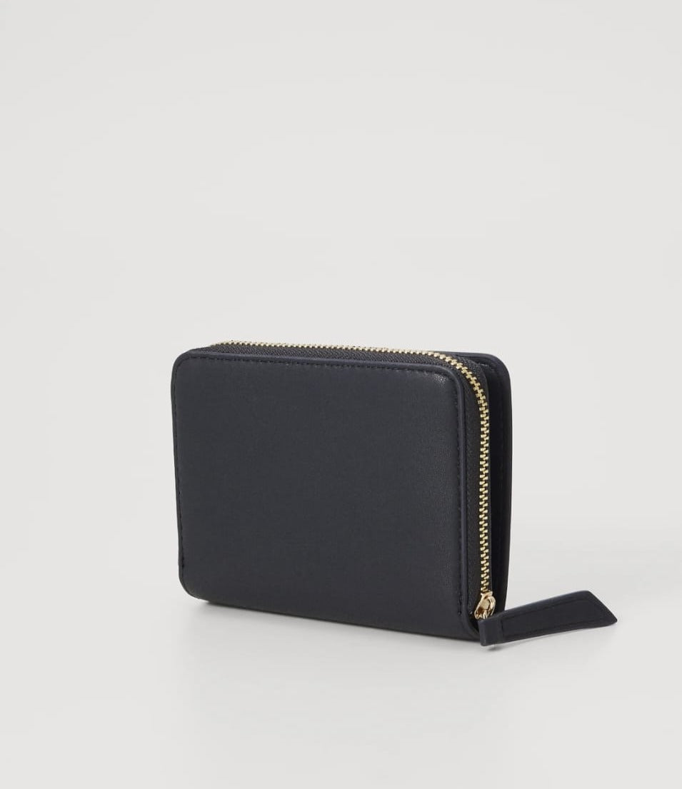 Monogram Zip-Around Wallet – Navy