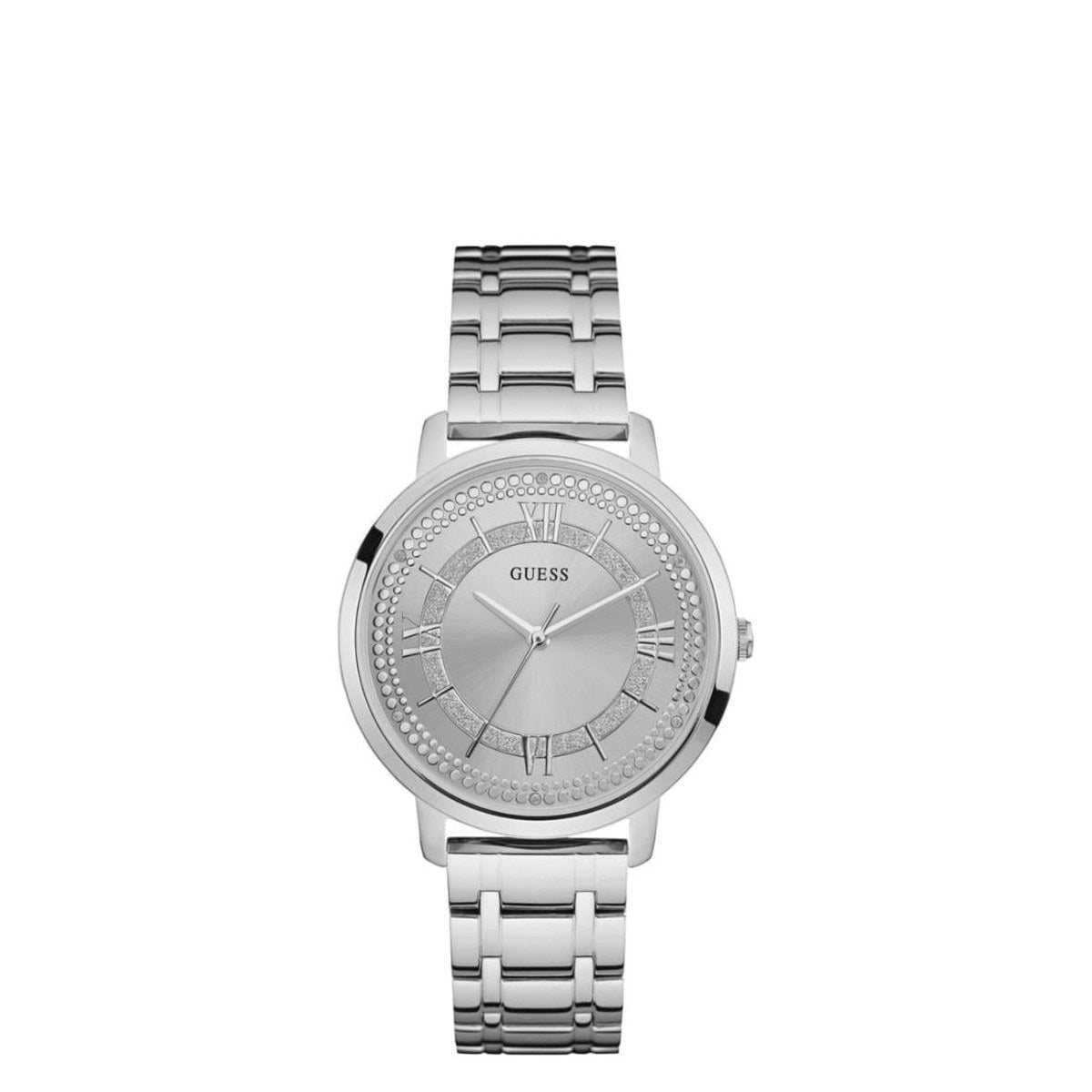 Crystal Silver Bracelet Watch