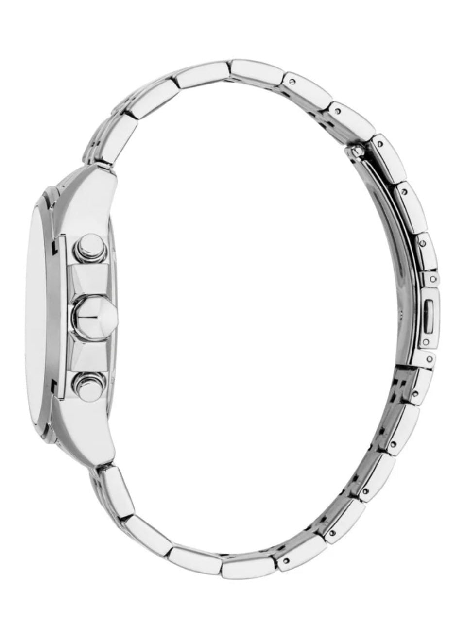 Chronograph Stainless Steel Watch – Silver/White