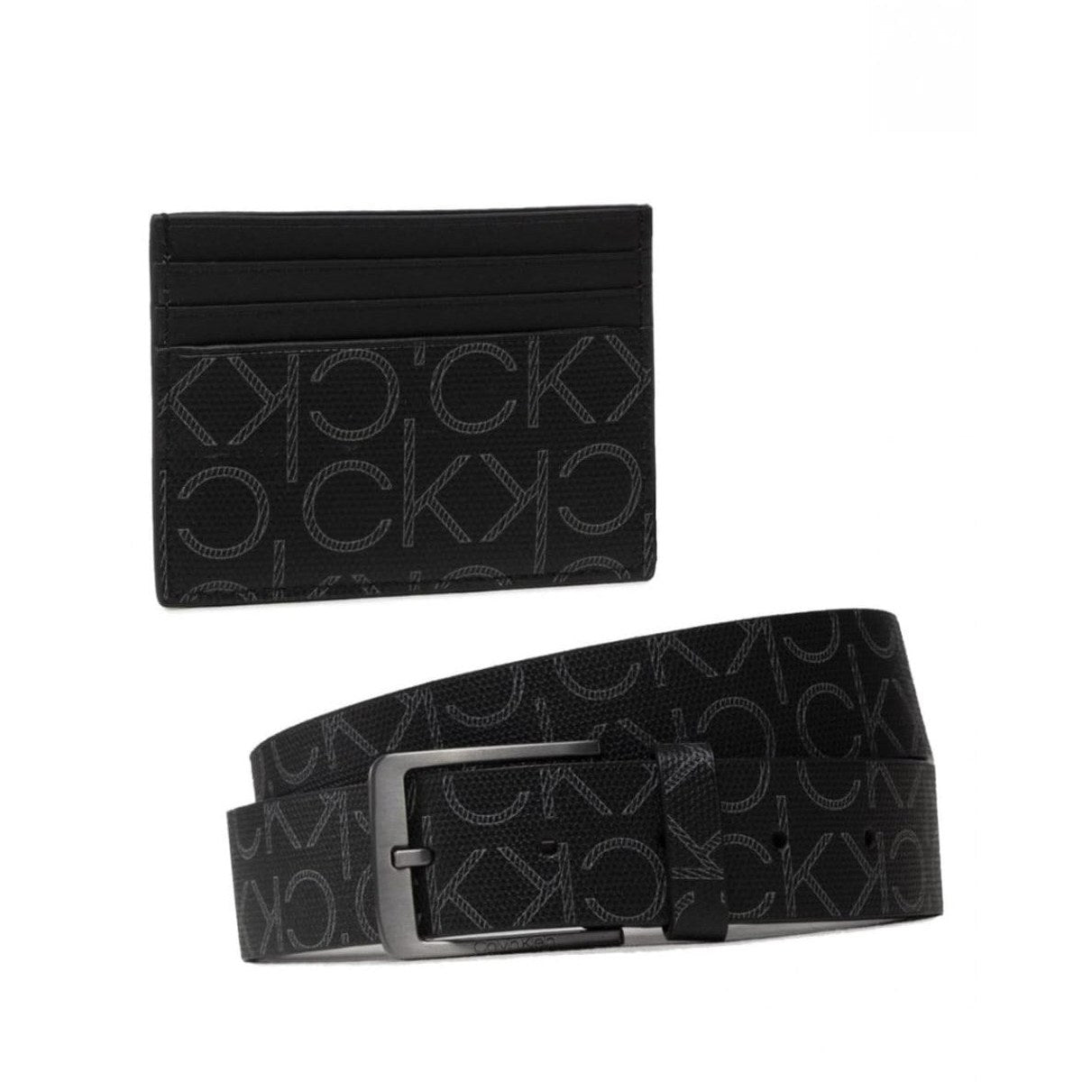 Logo Print Gift Set – Card Holder & Belt