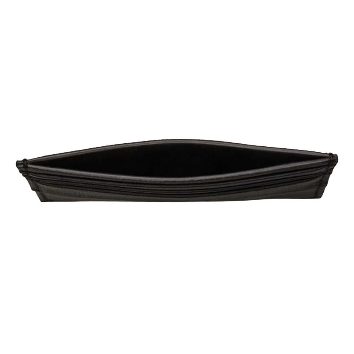 Pebbled Leather Card Holder – Black