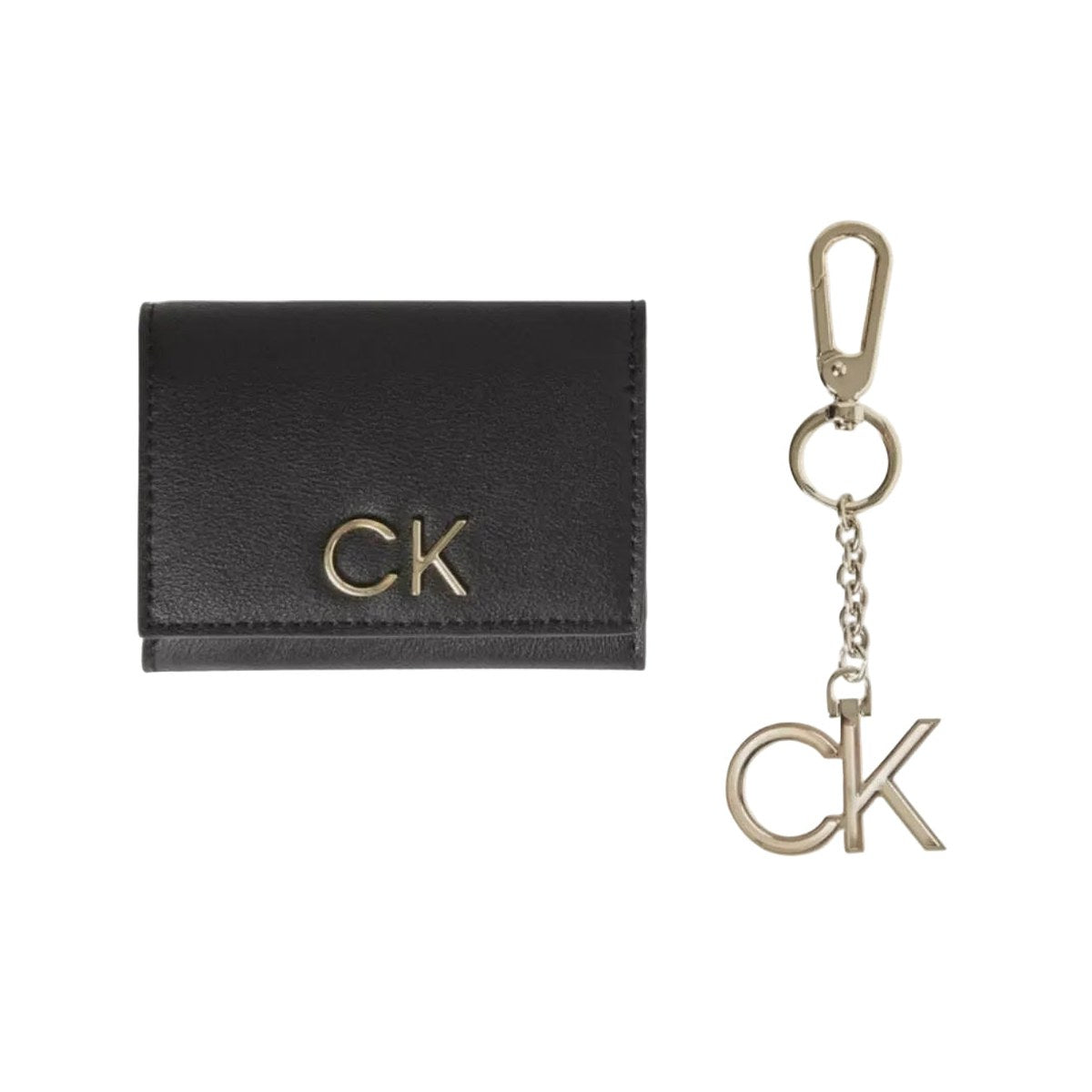 Wallet Set BlaMonogram Black Wallet & Keychain Gift Setck