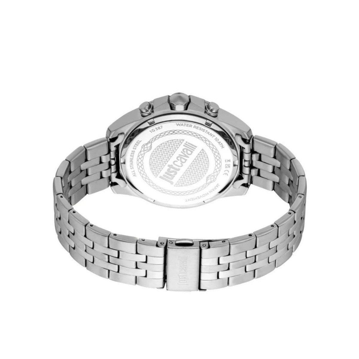 Chronograph Stainless Steel Watch – Silver/White