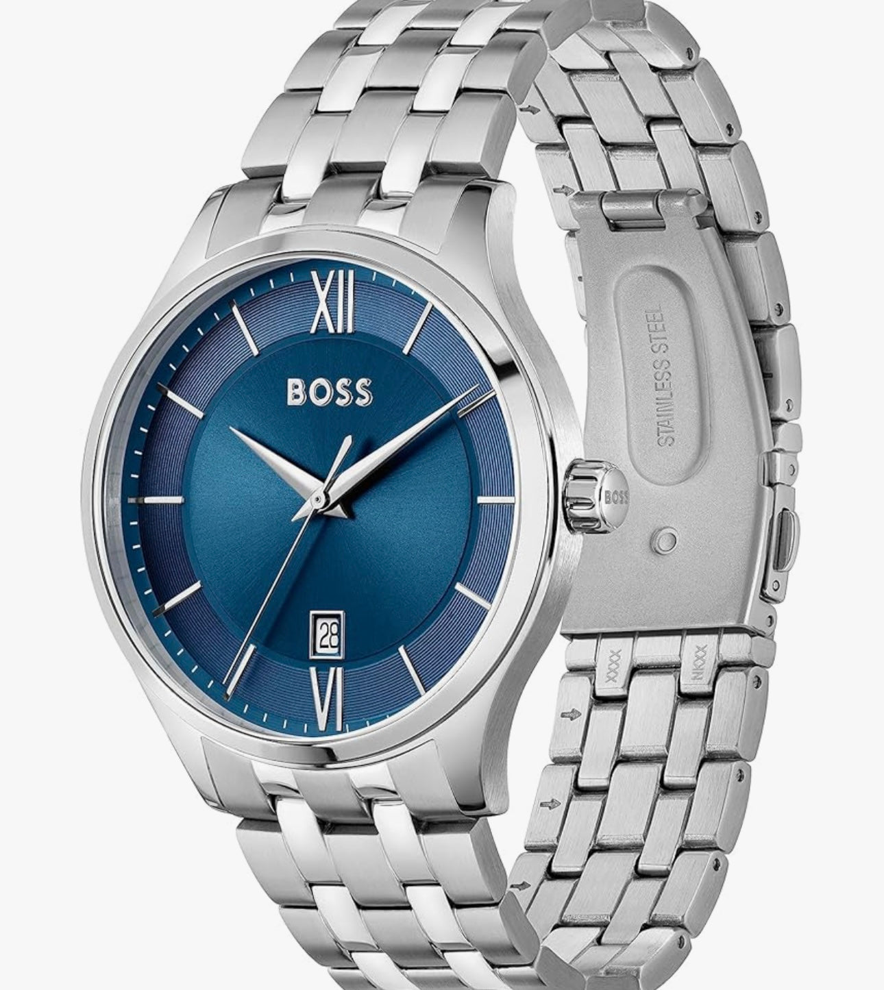 Watch Silver & Blue