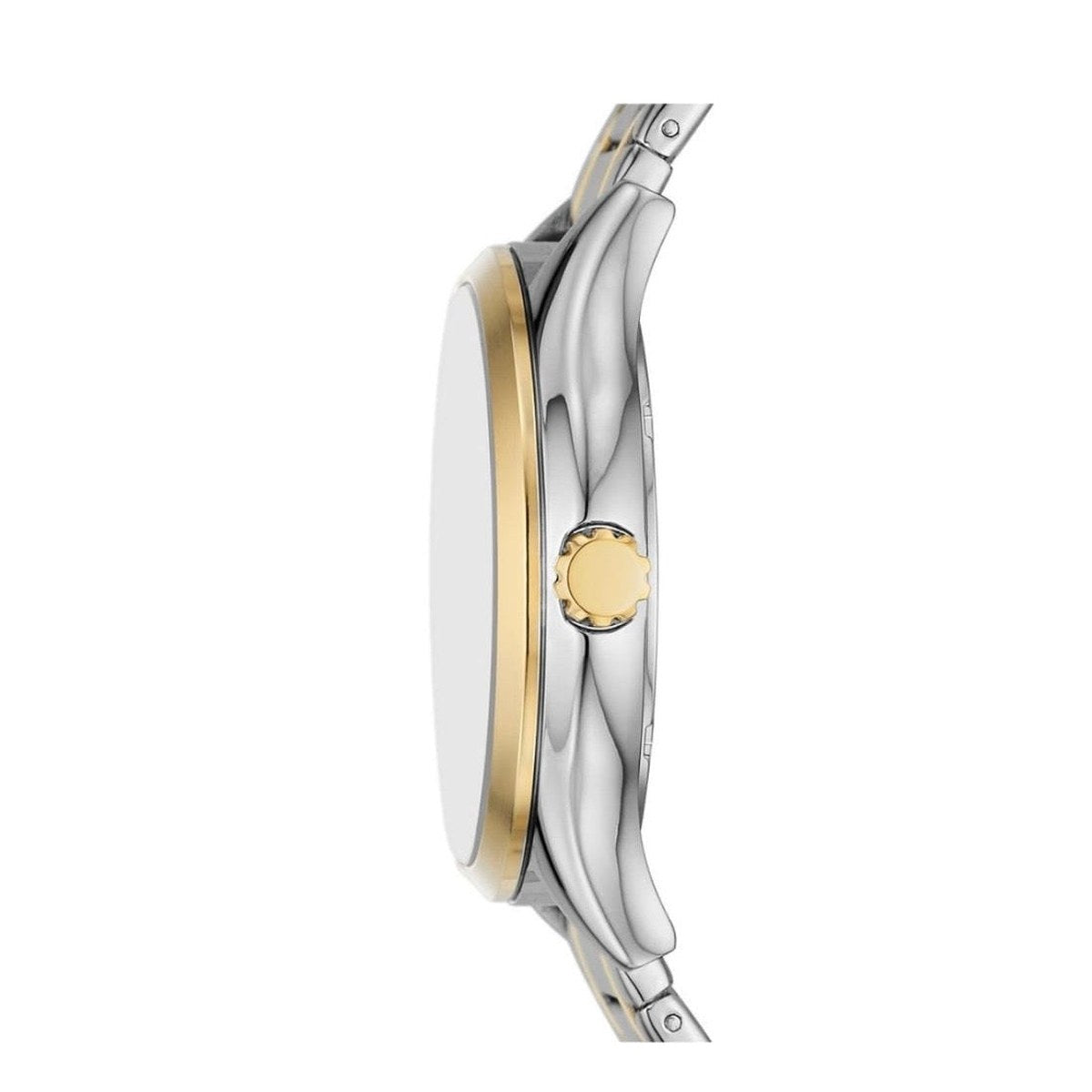 Blue Dial Two-Tone Bracelet Watch Set