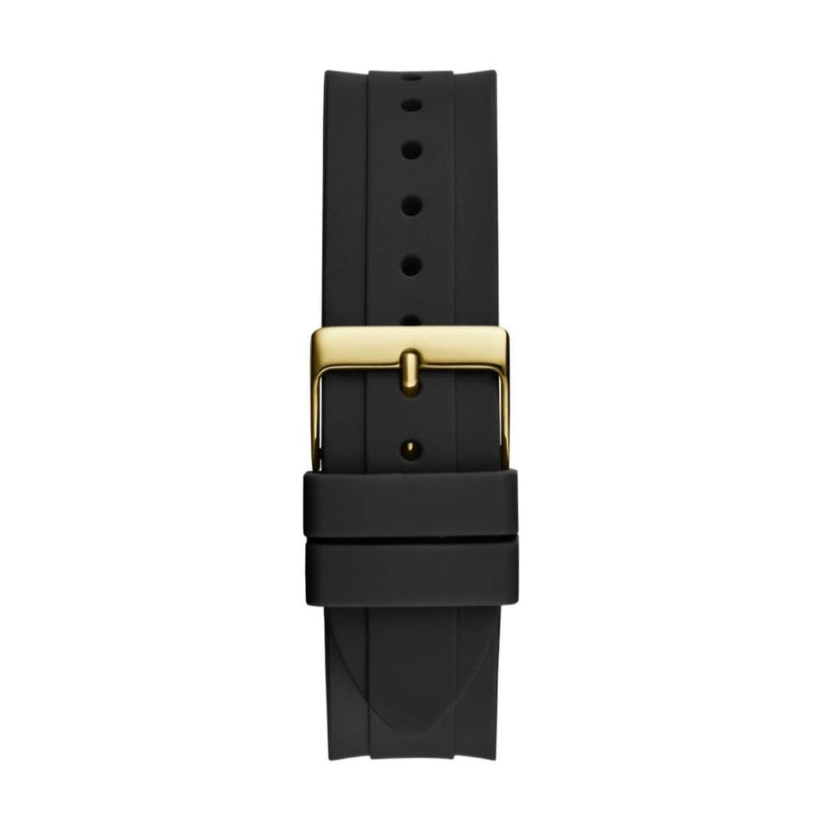 Black Silicone Casual Watch