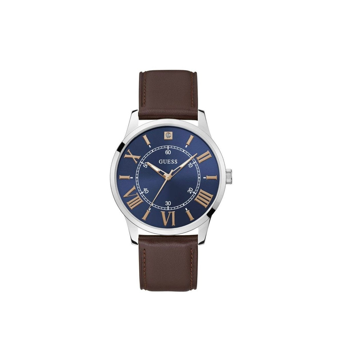 Roman Brown Leather Watch