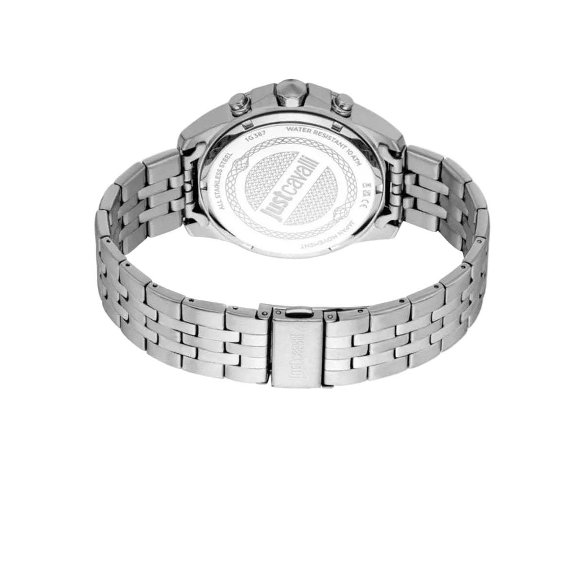 Chronograph Stainless Steel Watch – Silver/Black