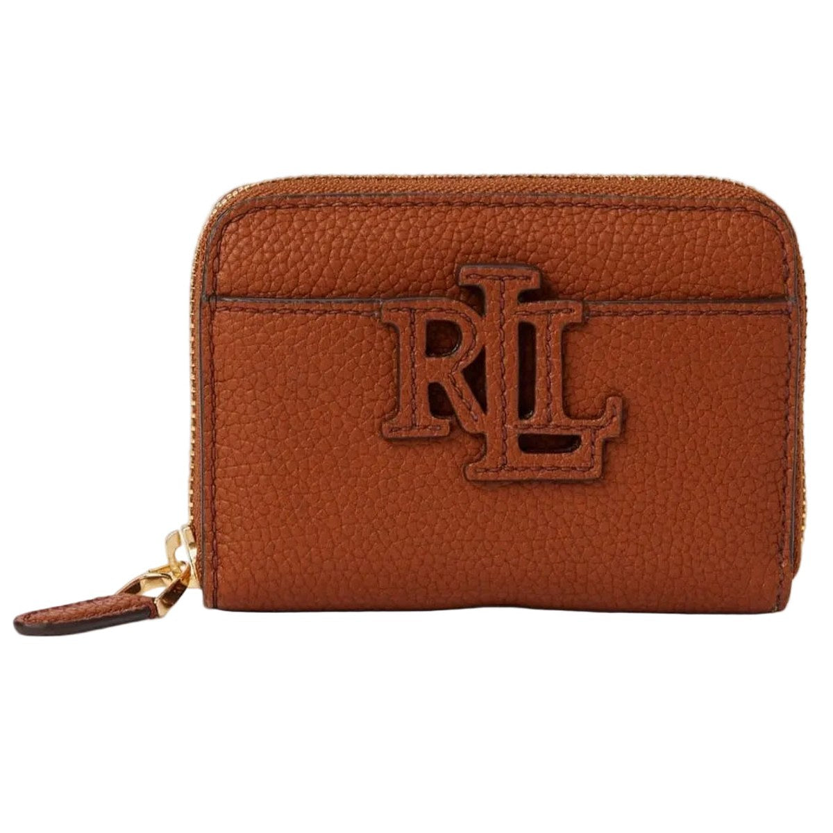 Monogram Zip small wallet – Brown