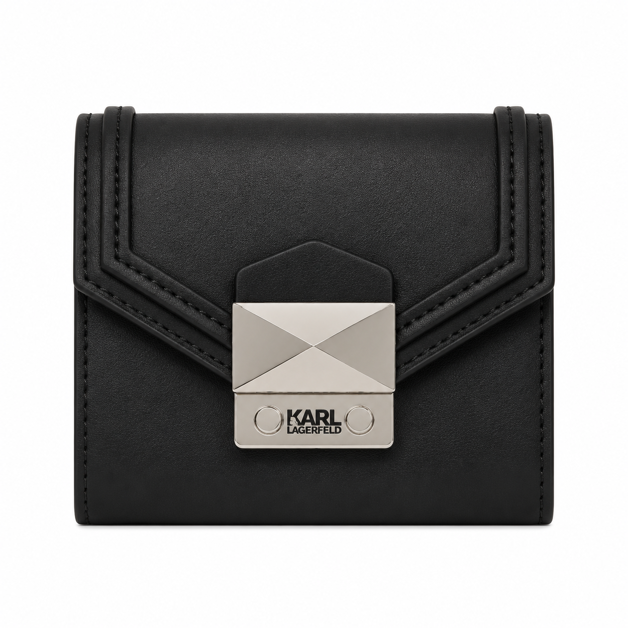 k/klassik contrast compact wallet - Burgundy