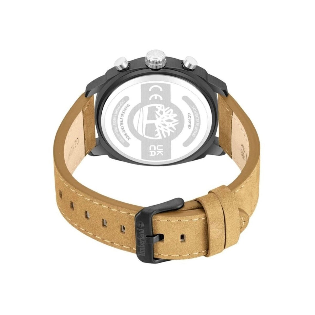 Henniker Chronograph Watch – Black/Tan Leather Strap