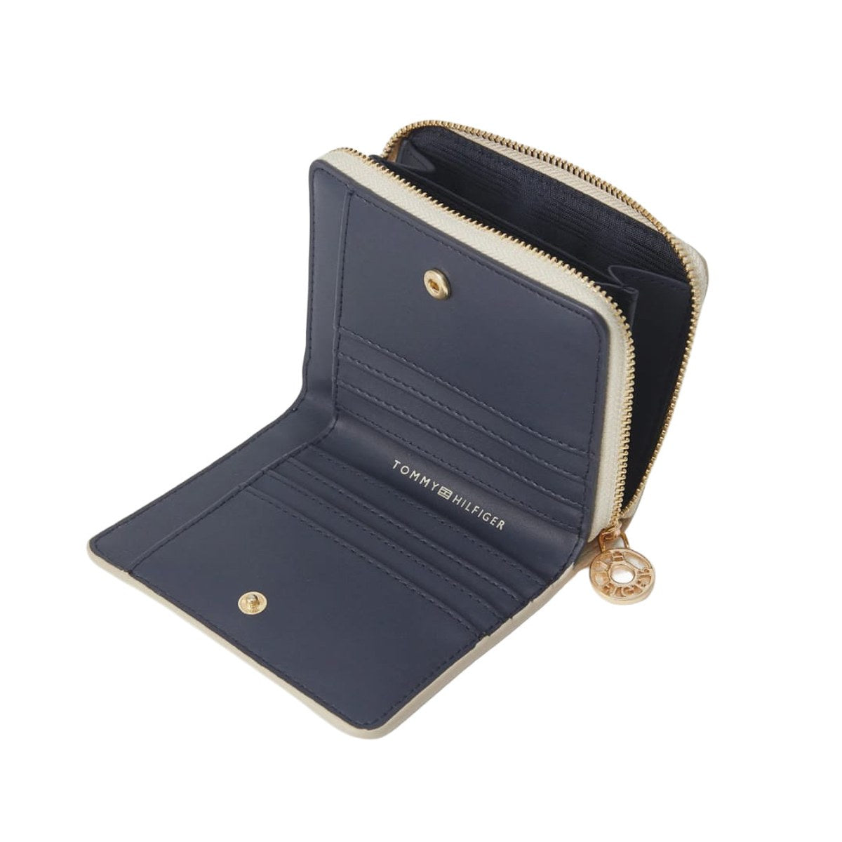 Monogram Zip Around Compact Wallet – OffWhite