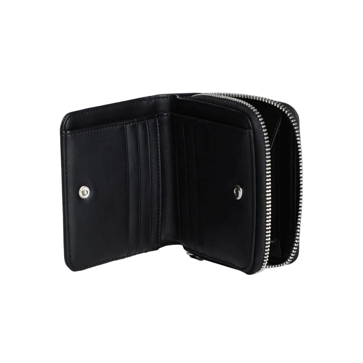 Ikonik Zip Around Compact Wallet - Black