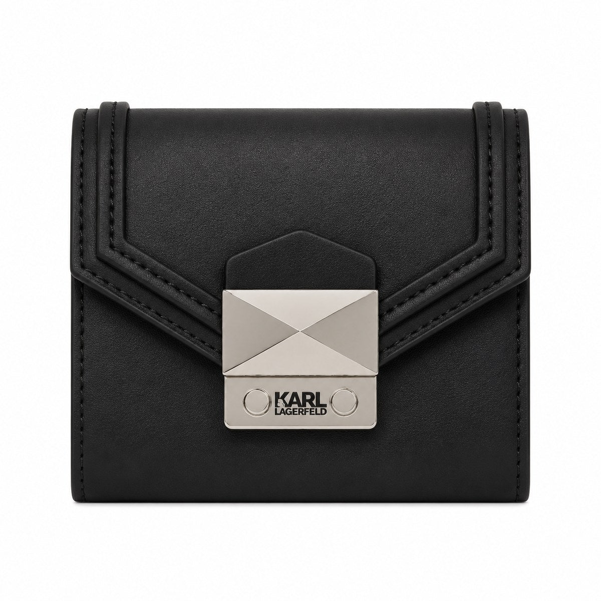 k/klassik contrast compact wallet - Burgundy