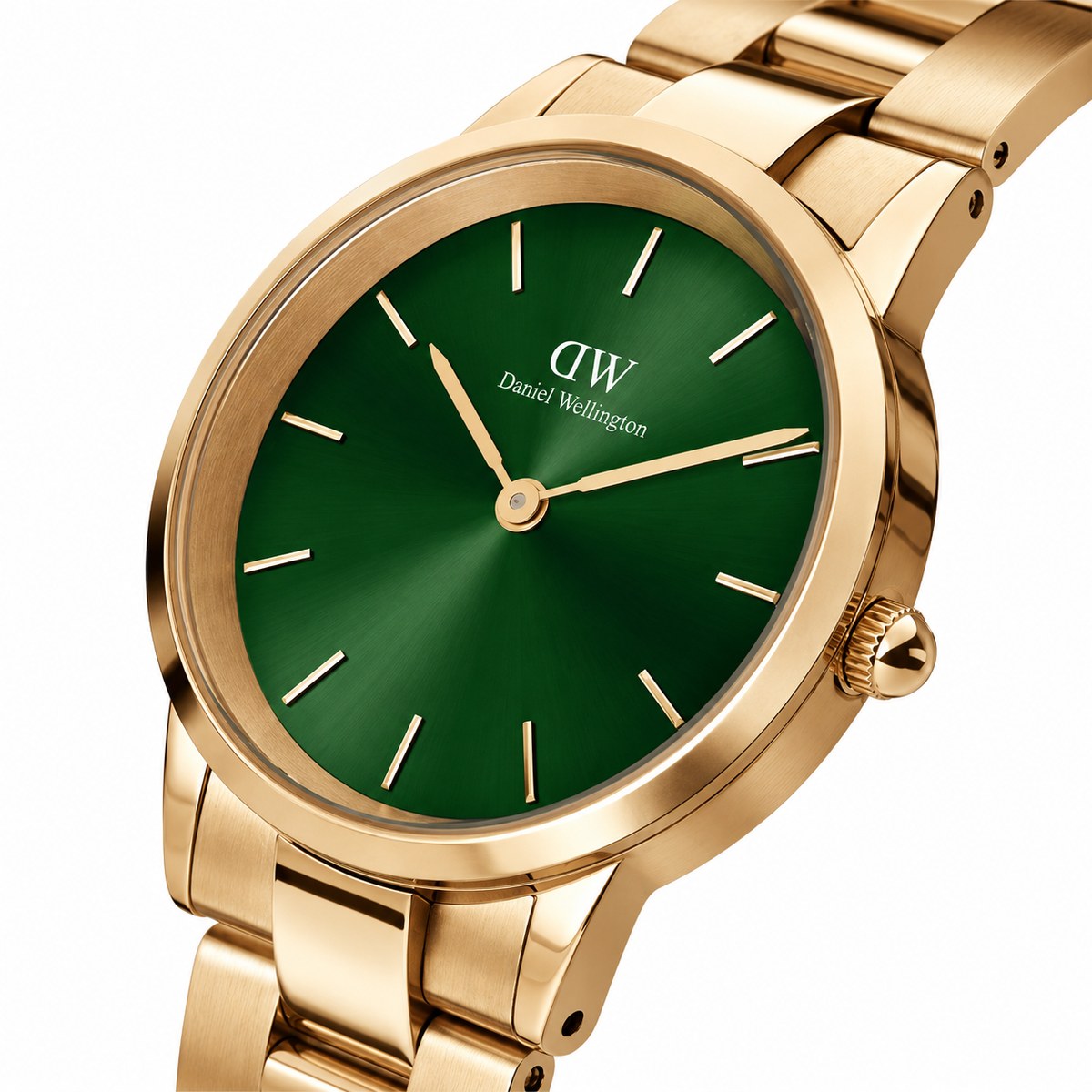 Petite Emerald Gold Watch