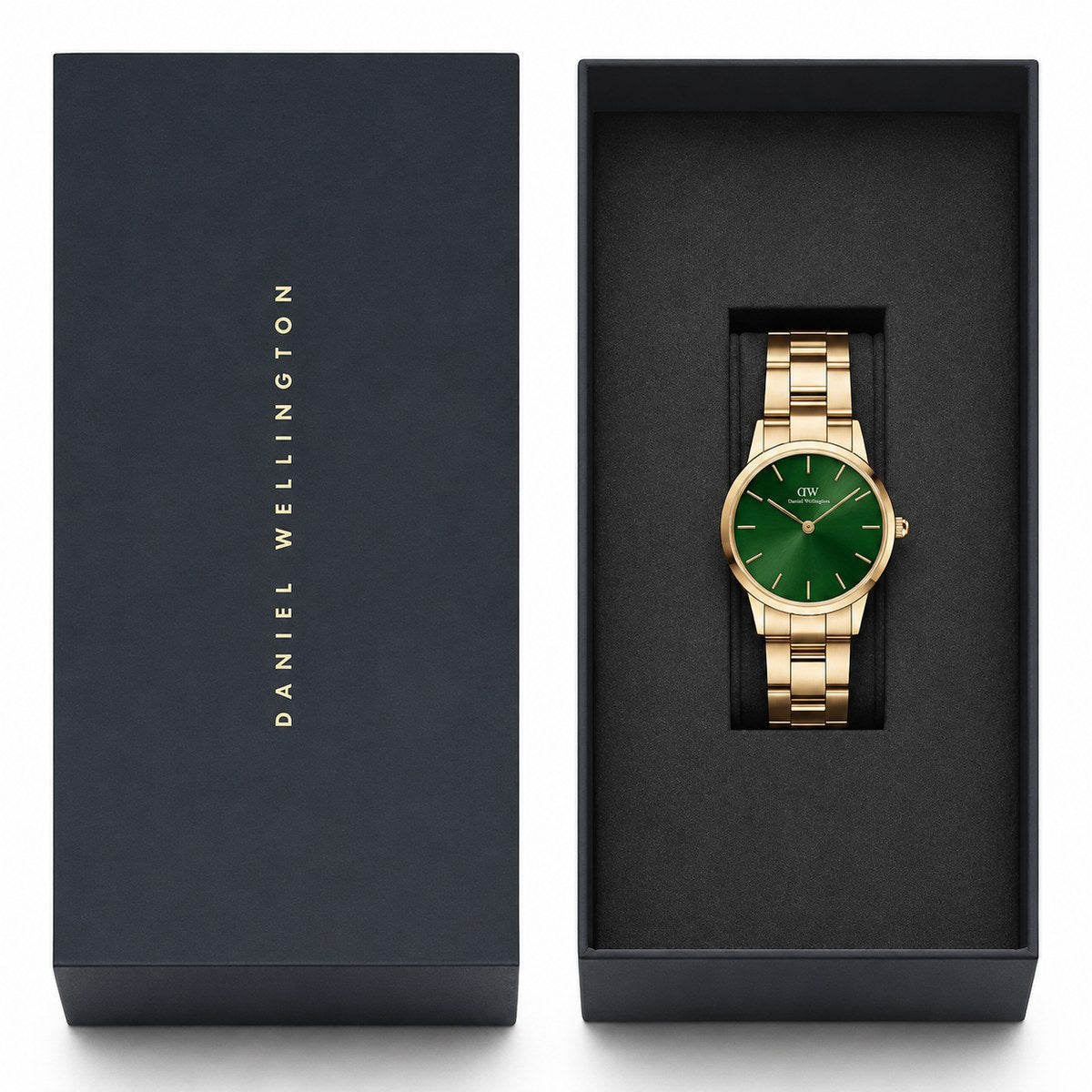 Petite Emerald Gold Watch