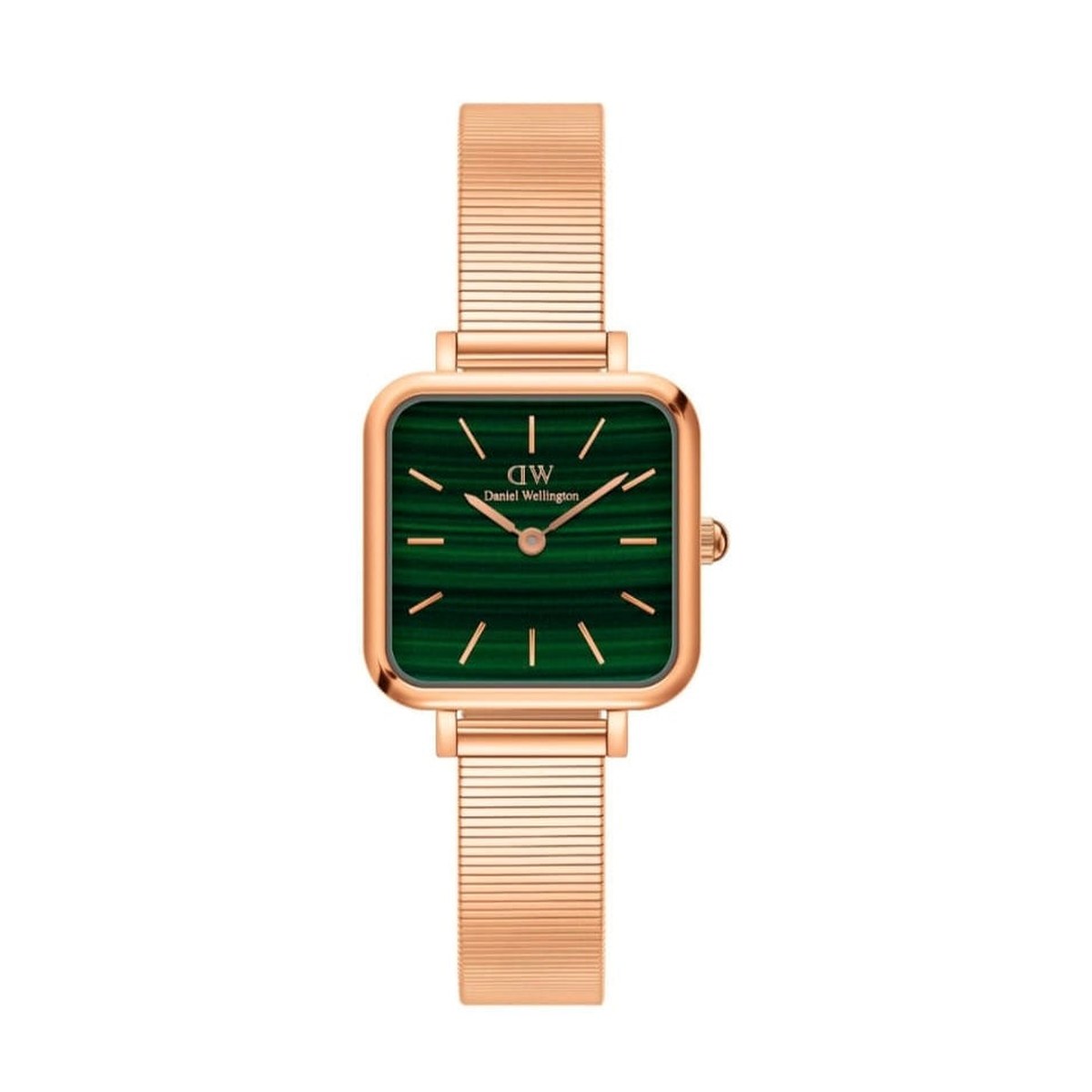 Petite Pressed Rose Gold Mesh Watch