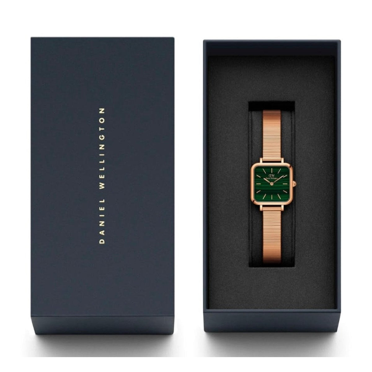 Petite Pressed Rose Gold Mesh Watch