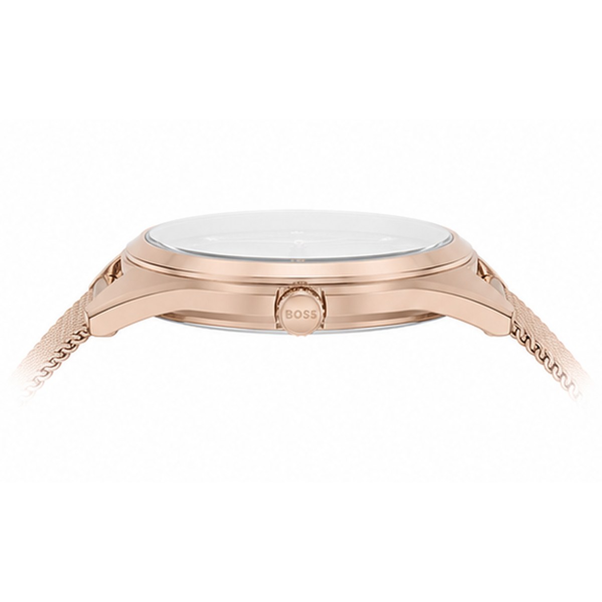 Rose Gold Mesh Watch