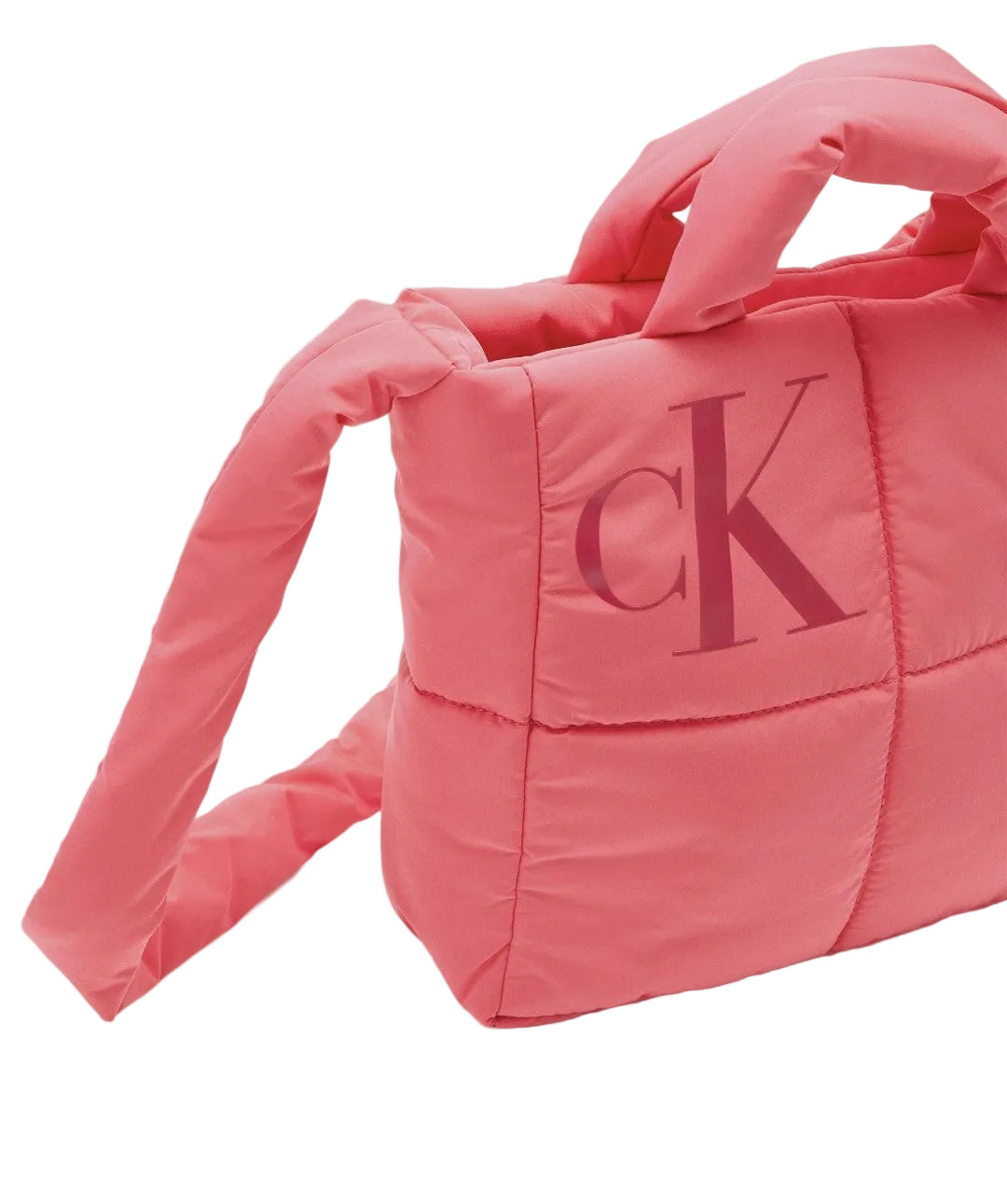 Puffer Crossbody Bag – Coral Pink