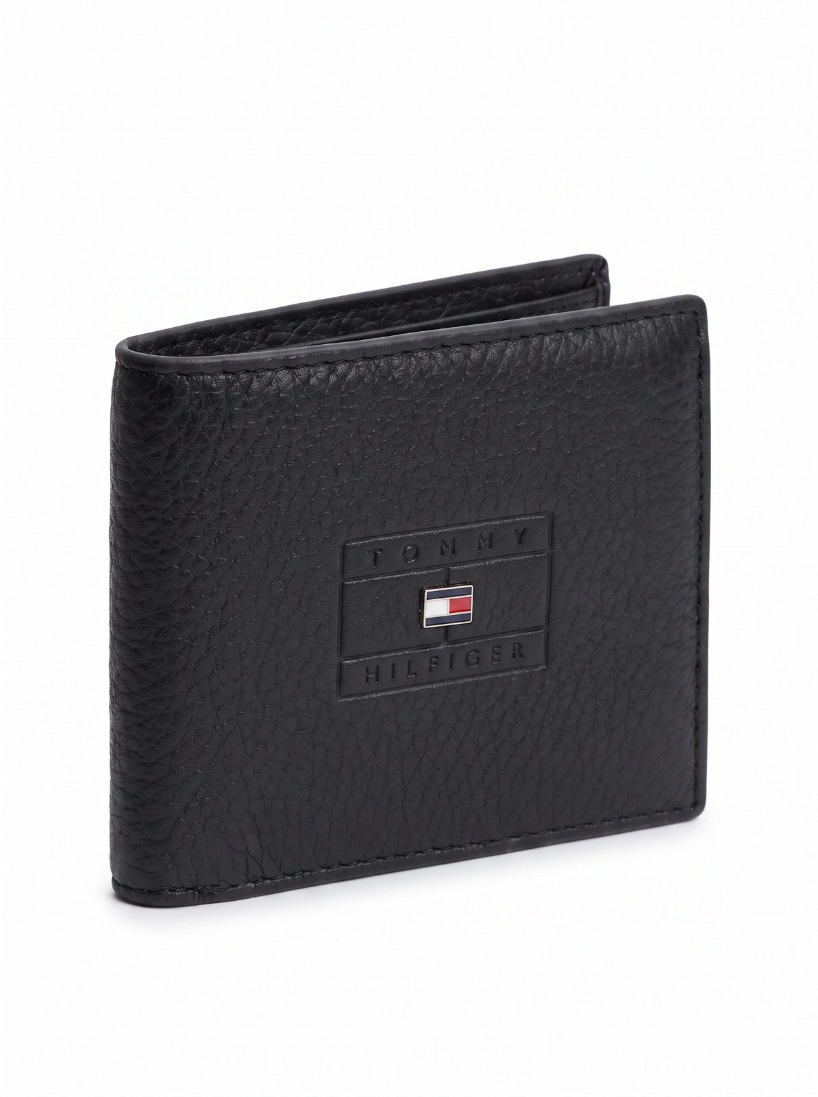 Casual Leather Bifold Wallet – Black