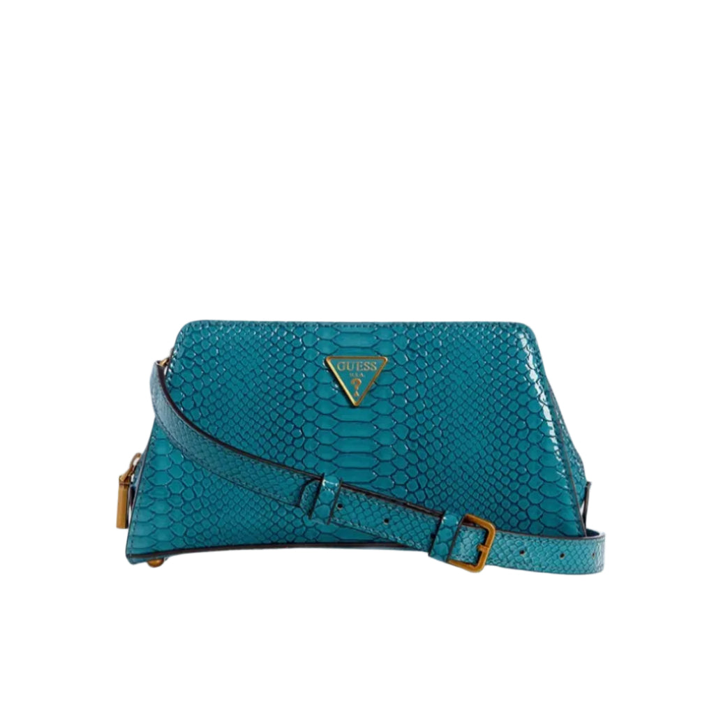 Embossed Crossbody Bag – Teal