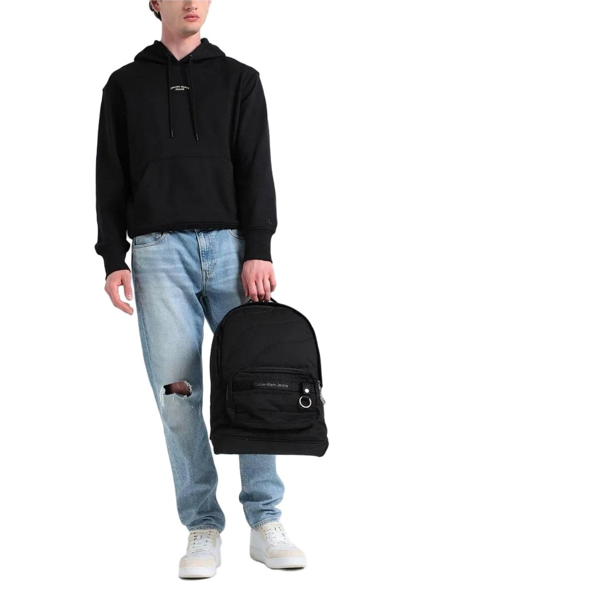 Quilted Backpack Black