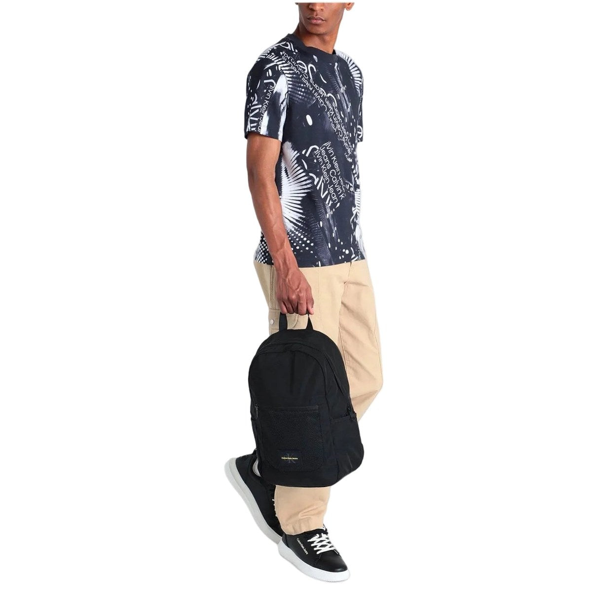 Quilted Backpack Black