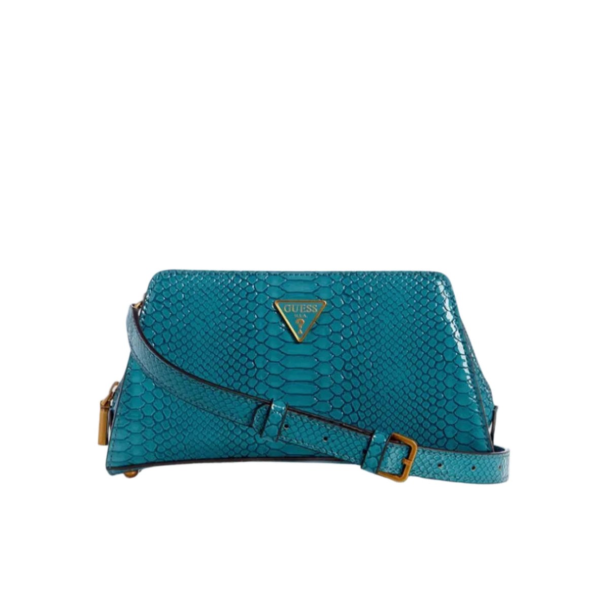 Embossed Crossbody Bag – Teal