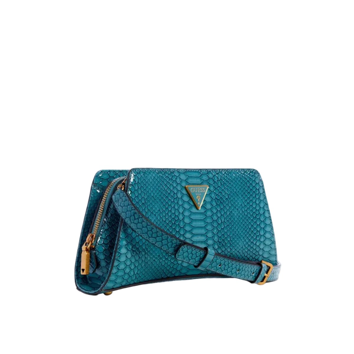 Embossed Crossbody Bag – Teal