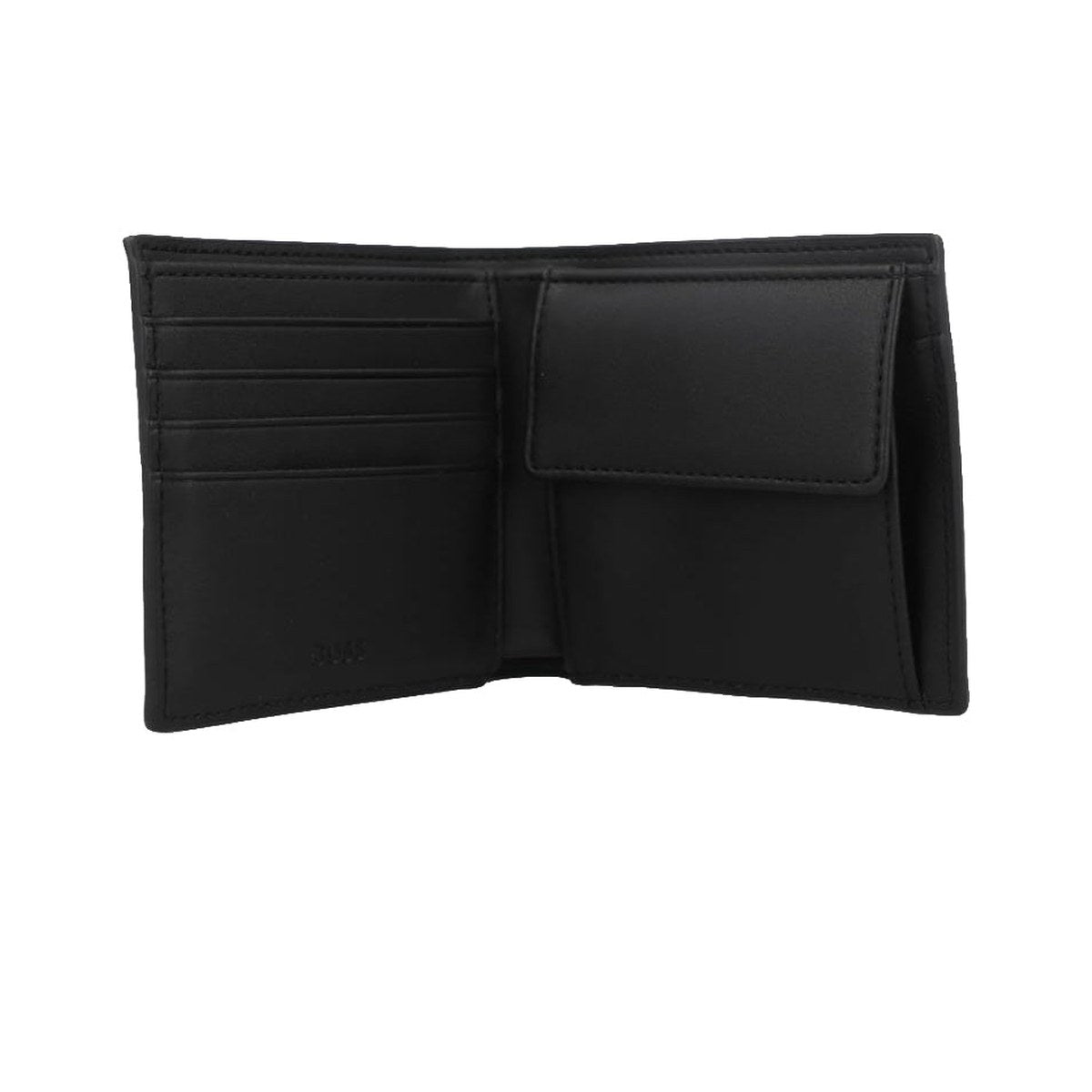Monogram Leather Coin Wallet – Black