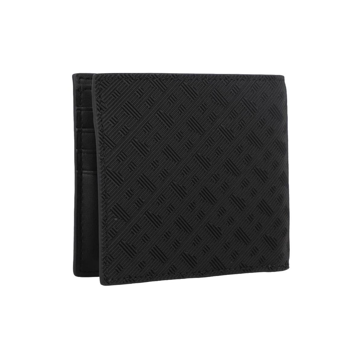 Monogram Leather Coin Wallet – Black