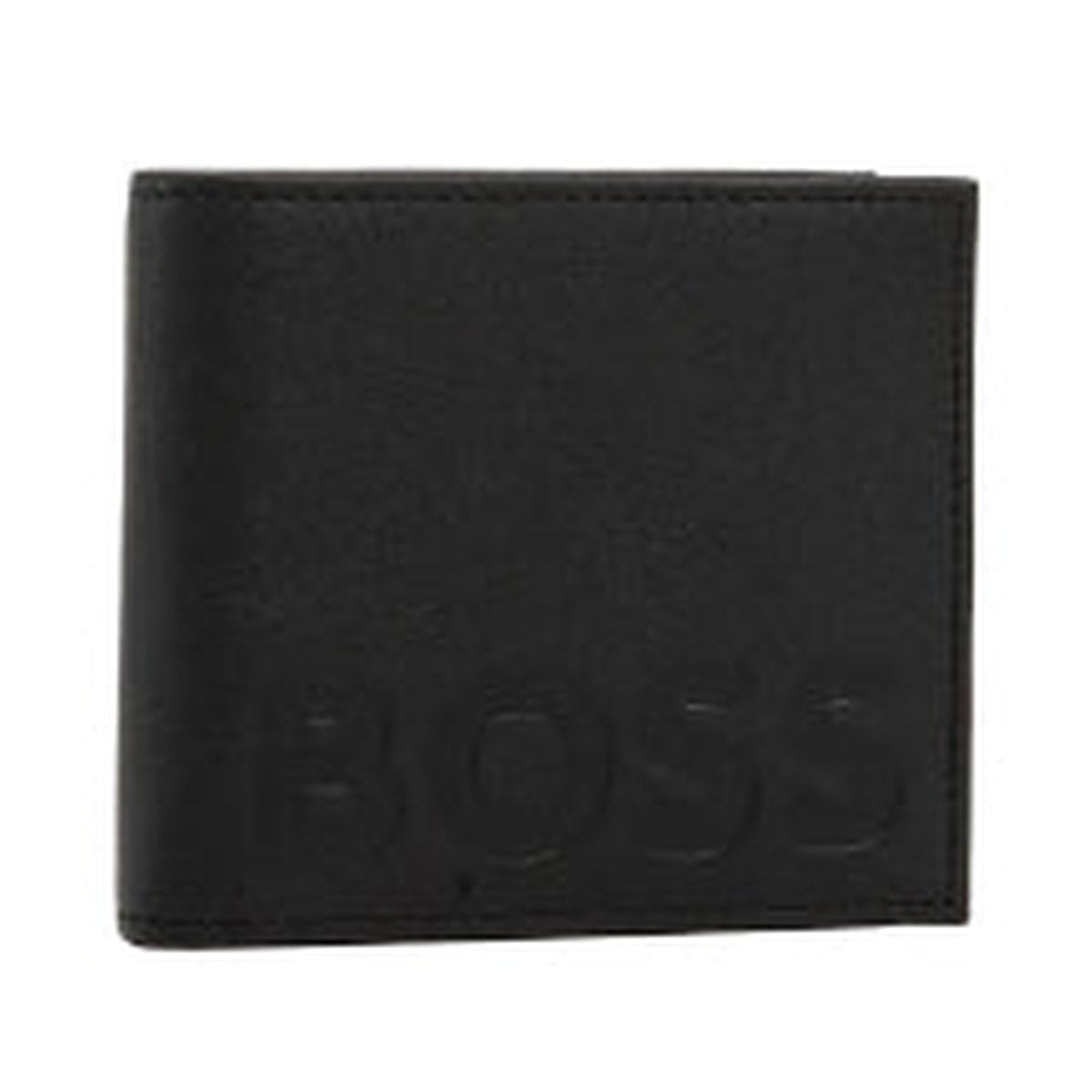 Logo Embossed Coin Pocket Wallet – Black