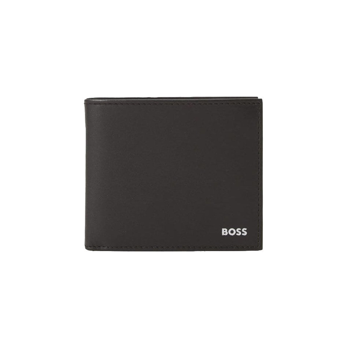 Smooth Leather Bifold Wallet – Dark Brown