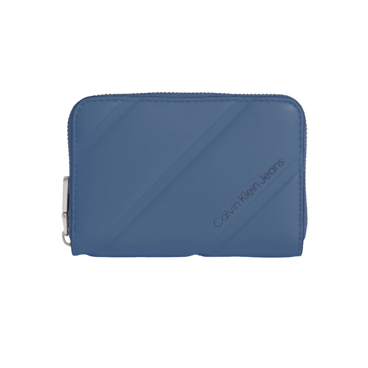 Monogram Zip small wallet – Dusty Blue