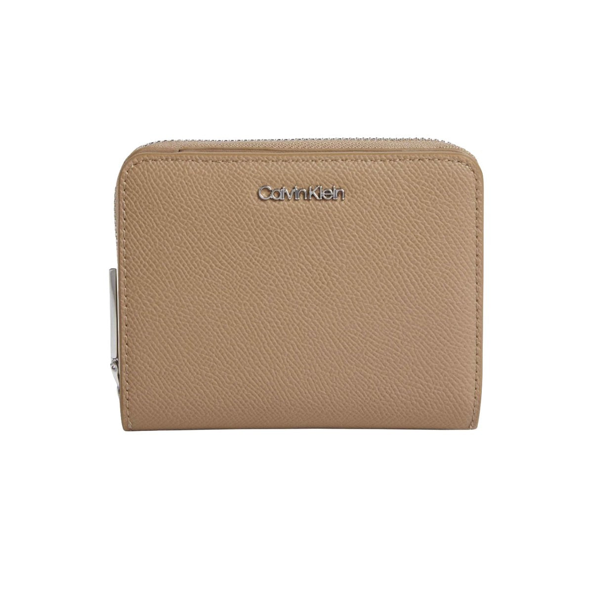Compact Zip Wallet - Beige
