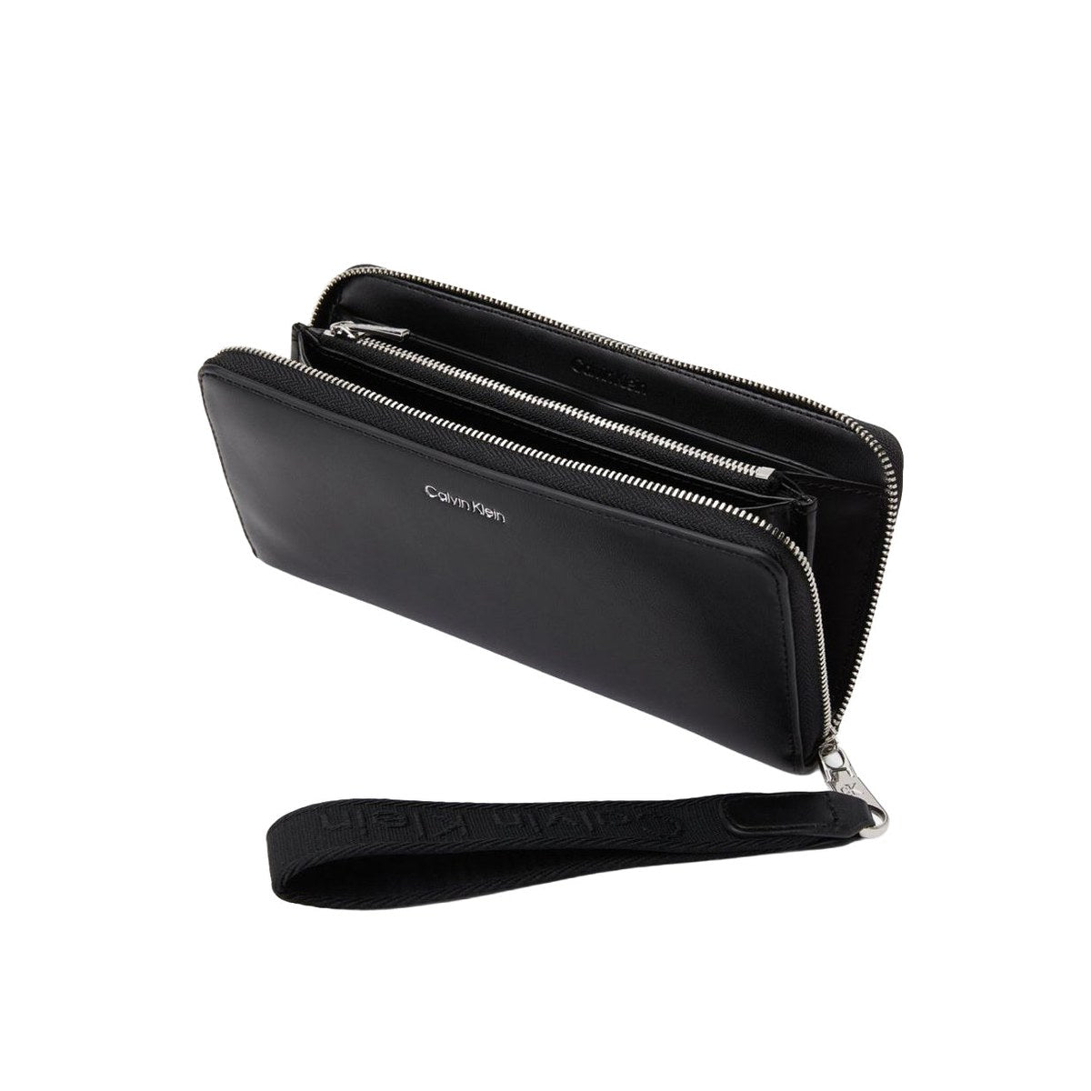 Wristlet Zip Around Travel Wallet - Black