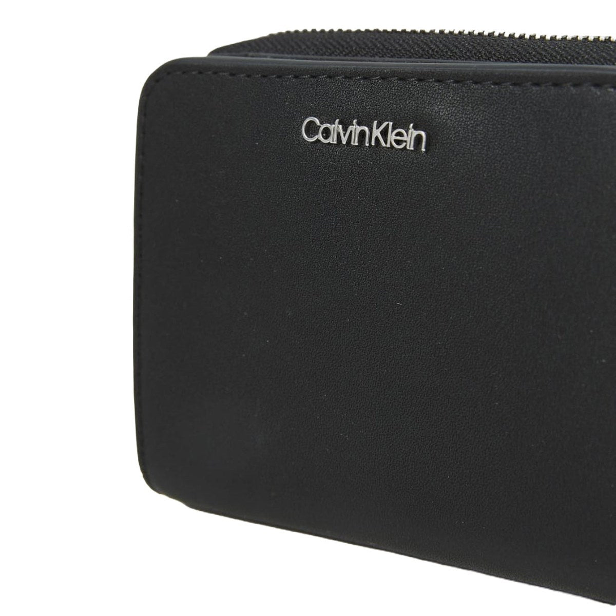 Zip Around Compact Wallet – Black