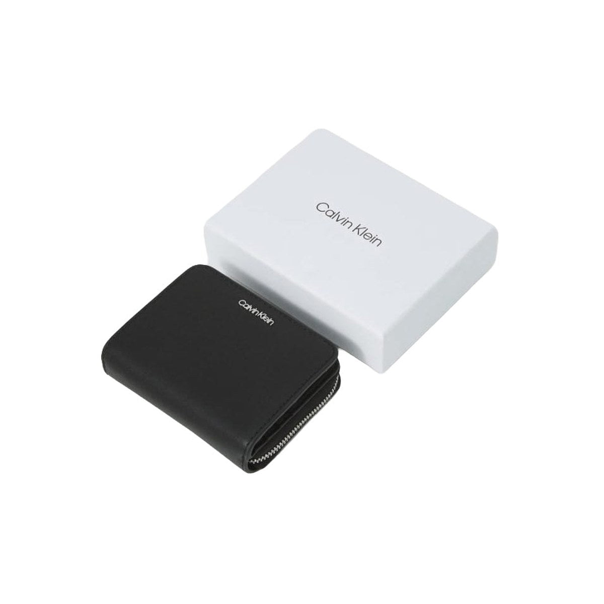 Zip Around Compact Wallet – Black