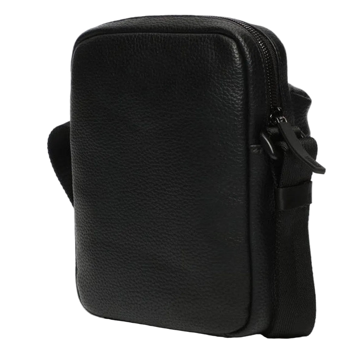 Quilted Front Crossbody Bag – Black