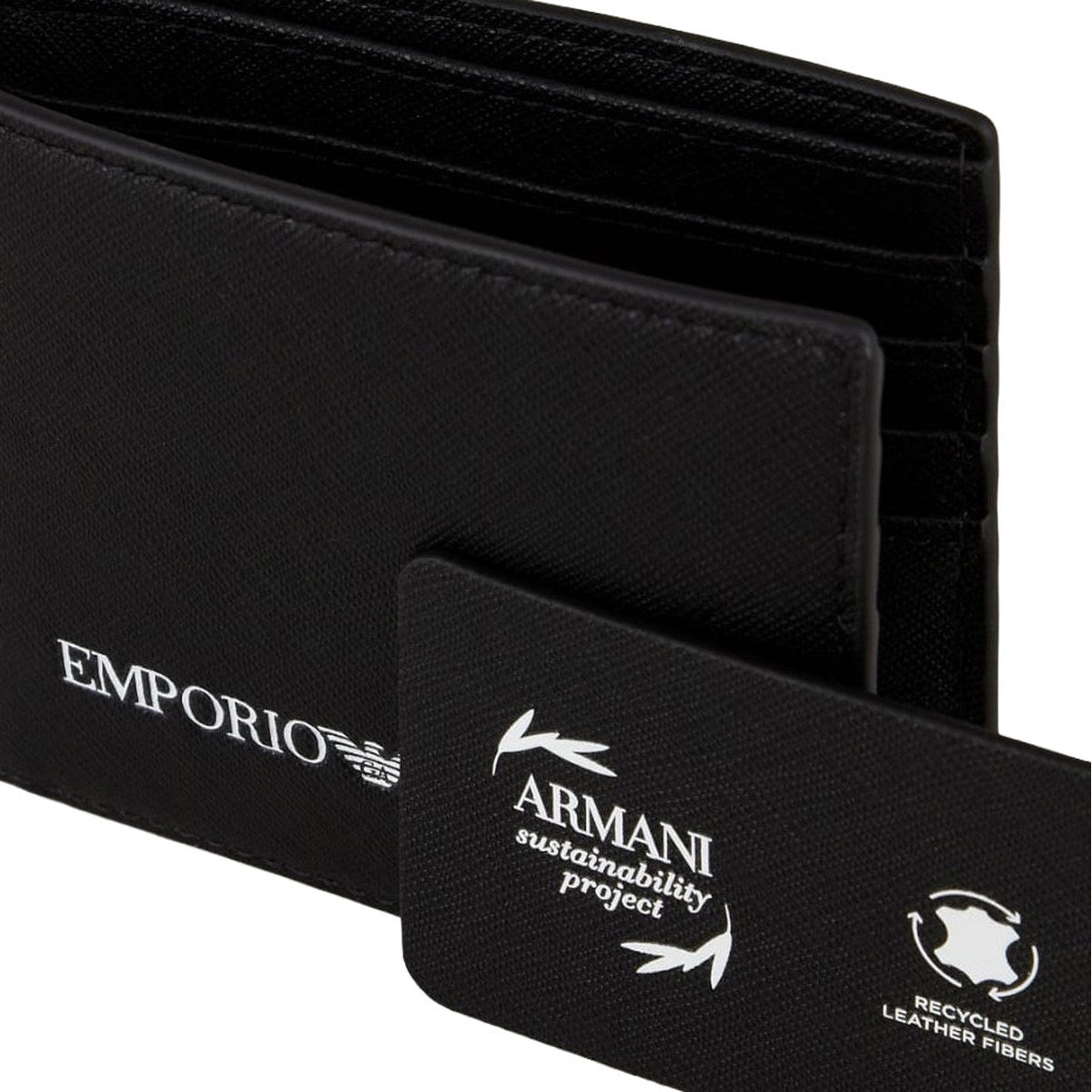 Signature Logo Bifold Wallet – Black