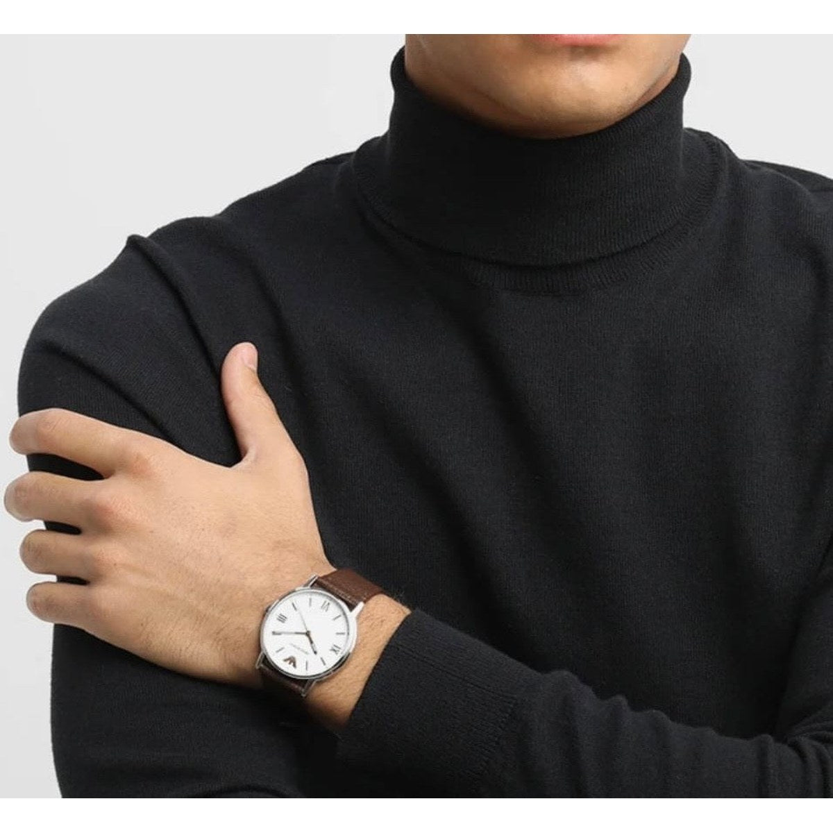 Classic Brown Leather Watch