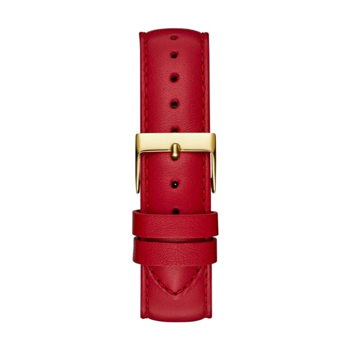 Luna Gold Case Red Strap Watch