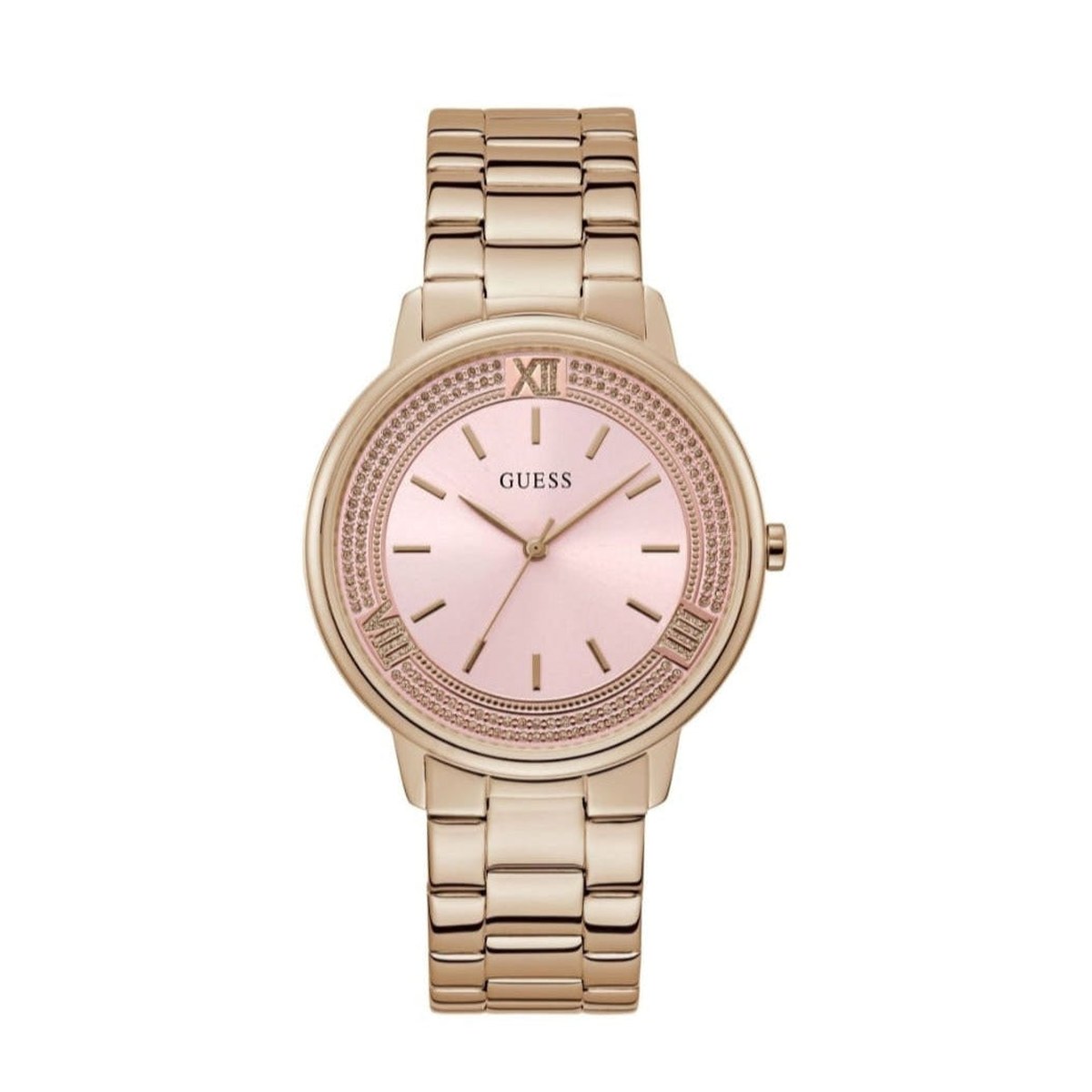 Crystal Rose Gold/silver Bracelet Watch
