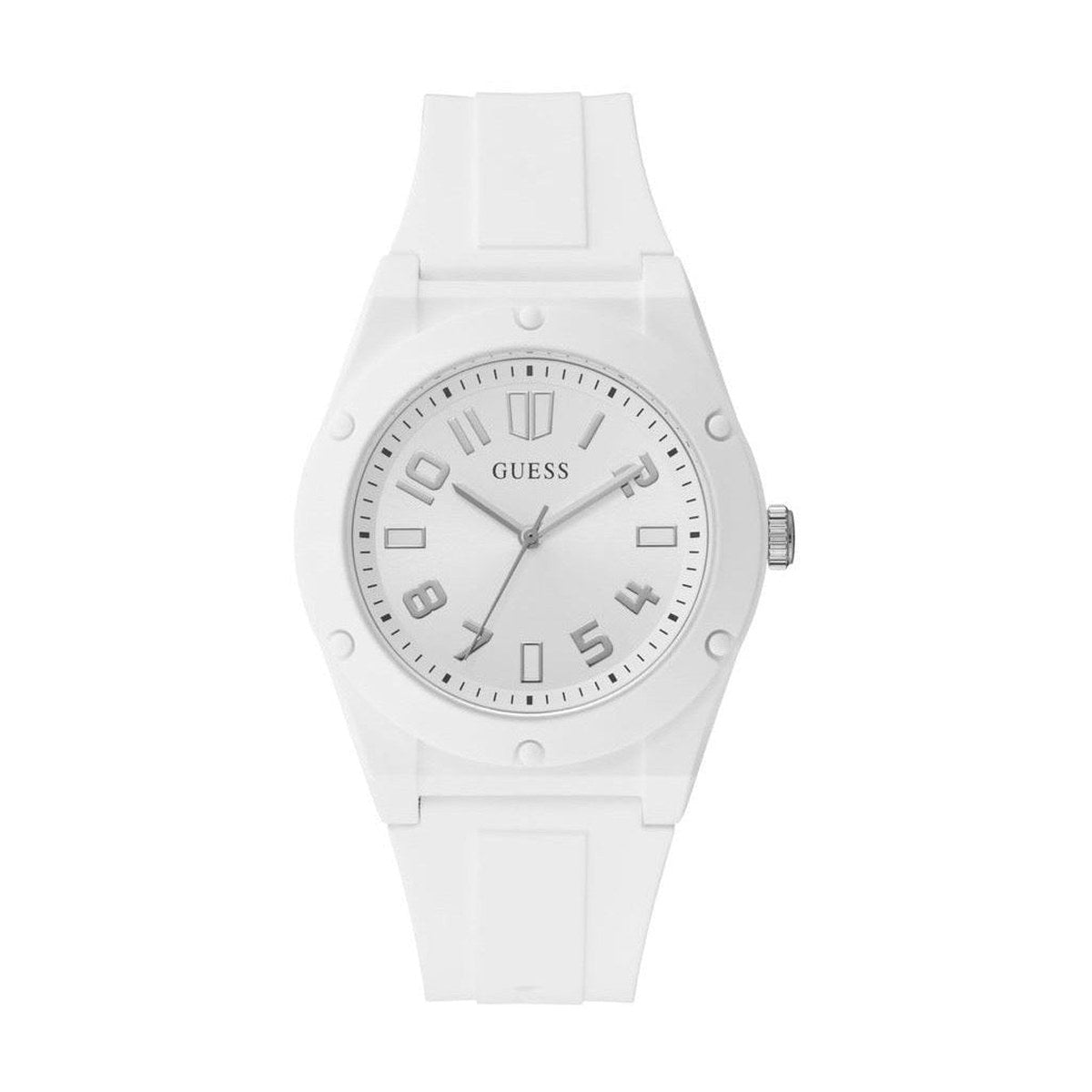 White Silicone Casual Watch