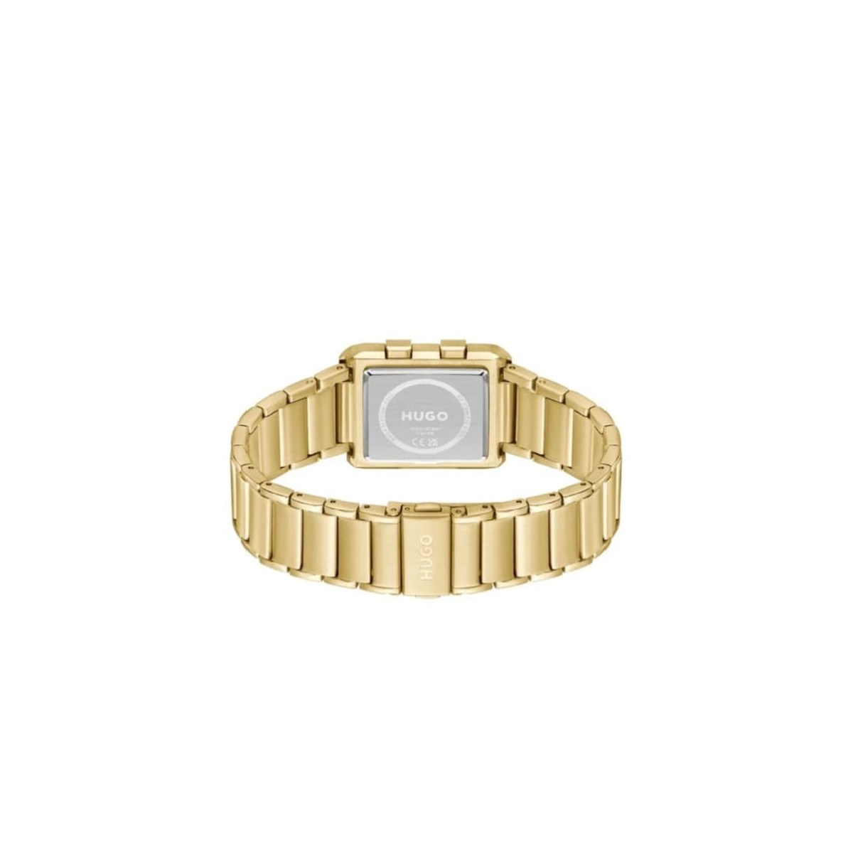 Gold-Tone Digital Bracelet Watch