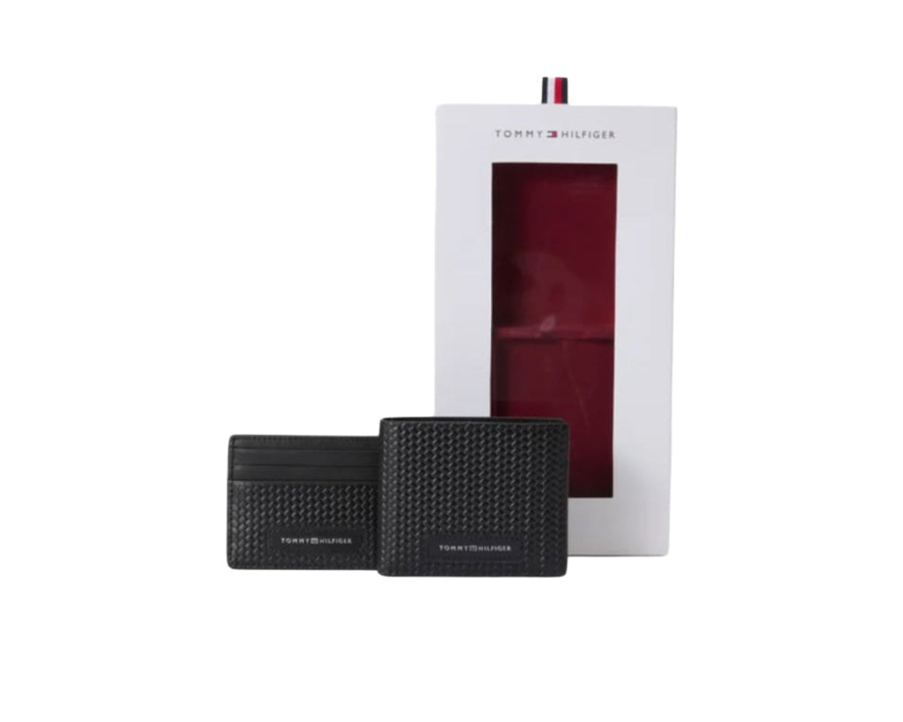 Leather Wallet & Card Holder Gift Set – Black