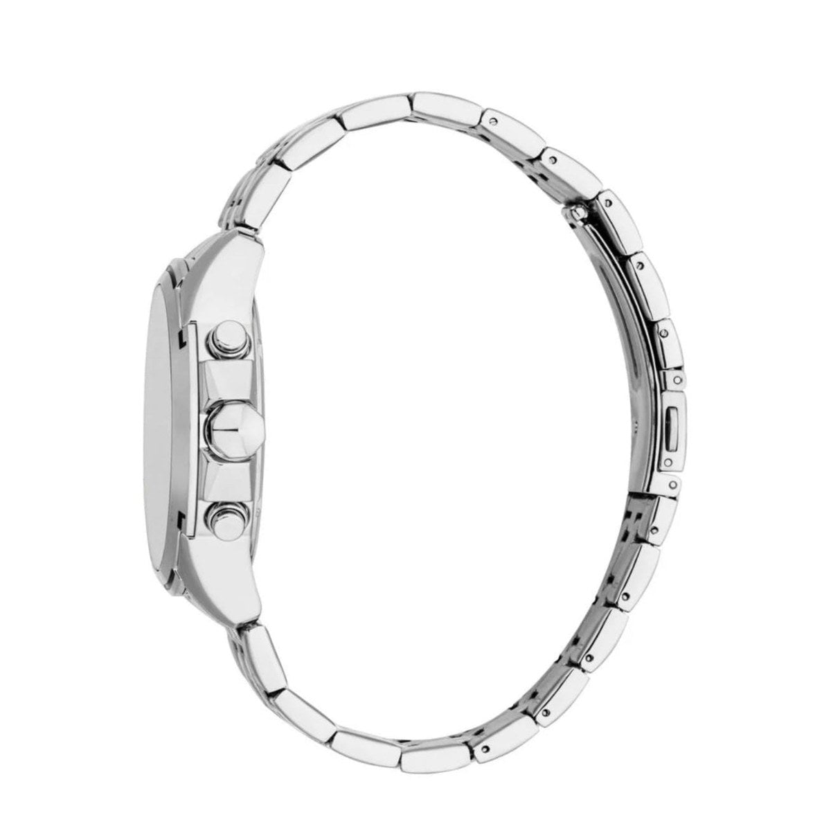 Chronograph Stainless Steel Watch – Silver/Black