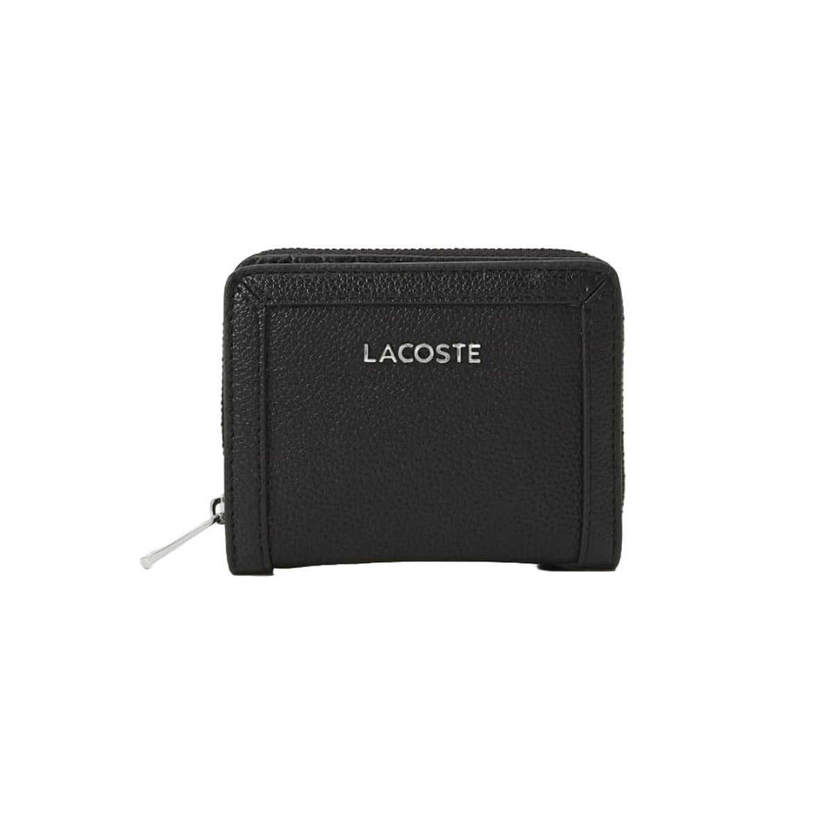 Compact Zip Wallet – Black